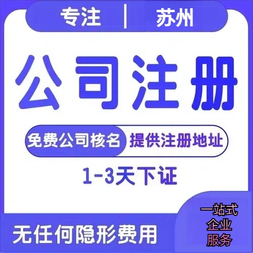 乐东苏州创业详情了解+营业执照注册全流程解析—附代理记账报税价格